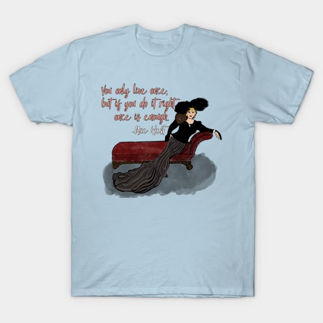 The Great Mae West T-Shirt by TL Bugg